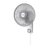 Air King Wall Mount Fan, 12 in Oscillating, 3 Speeds, 120VAC, White 9012