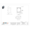 Padlockable Hasp Electrical Enclosures, 10 in H, 4 in D, 8 in W, 3R, Steel  RSC081004