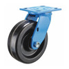 Swivel NSF-Listed Plate Caster,Phenolic,6 in,900 lb