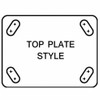 Swivel NSF-Listed Plate Caster,Phenolic,6 in,900 lb  P21S-PH060D-14-BC-SS