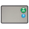 Quartet Fabric Bulletin Board 2 x 3 ft., Gray 7693G
