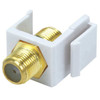Monoprice Keystone Jack,0.75 in,White 6542