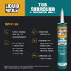 Liquid Nails VOC 10 Oz. Tub Surround & Shower Wall Adhesive LN715 266256
