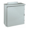 Padlockable Hasp Electrical Enclosures, 24 in H, 8 in D, 20 in W, 3R, Steel