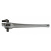 24" Aluminum Offset Pipe Wrench, Narrow Hook Jaw Parallel to Handle for Tight Spaces and Overhead