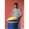 Snap-On Dome Drum Cover for 55 gal Drums, Polyethylene, Yellow  1666