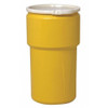 Eagle Mfg Open Head Overpack Drum, Polyethylene, 30 gal, Unlined, Yellow 1601