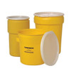 Eagle Mfg Open Head Overpack Drum, Polyethylene, 30 gal, Unlined, Yellow 1601