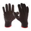 Coated Gloves, Chloroprene, Blocks, Palm, Not Rated Abrasion Level, L (9) 1 PR