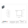 Captive Screws Electrical Enclosures, 16 in H, 6 in D, 16 in W, 1, Steel  ASE16X16X6