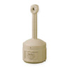 4 gal Smokers Cease-Fire Cigarette Receptacle, 38-1/2 in H x 16-1/2 in Dia, Tan