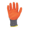 Coated Gloves, HPPE/Latex Palm, Acrylic Lining, Gray/Orange, L ( 9 )