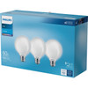 Philips 3pk 60w G25 Dl Led Bulb 567446 519498