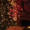 Alpine 10 In. LED 48-Bulb Red Hanging Twig Snowflake Ornament Light Decoration CRD100S-RD 819869