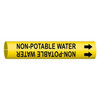 Brady Pipe Mrkr,Non-Potable Water,2-1/2to3-7/8, 4102-C 4102-C