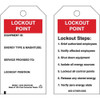 Brady Lockout Tag,5-3-4 x 3 In,OSHA,Met,PK10 50194