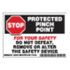 Brady Machine/Equipment Label, 3 1/2 in H x, 5 in W, Polyester 86225