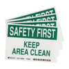 Brady Safety Label,Instruction,3-1/2 In. H,PK5, 86301 86301