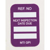 Ref. No., Next Test Date, 3 47-250 in W x 1 1-2 in H, MIC-MTHSTD04,PK20