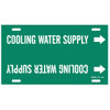 Brady Pipe Mrkr,Cooling Water Supply,6 to7-7-8 4044-F