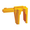 Brady Ball Valve Lockout,Yellow,2 to 8 In. BS08A-YW