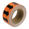 Brady Arrow Tape,Black/Orange,4 In. W, 91410 91410