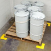 Floor Marking Tape, Polyester, Solid, Yellow, 3 in W., 8 mil Thickness, 20 PK  104445