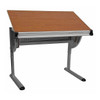 Adjustable Table, 45.25" W, 28.25" L, 47.75" H, Laminate Top, Red