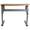 Adjustable Table, 45.25" W, 28.25" L, 47.75" H, Laminate Top, Red  NAN-JN-2433-GG