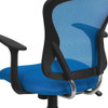 Mesh Task Chair, 22-, Adjustable, Back, Seat: Blue; Frame: Gray  H-8369F-BL-GG