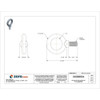 Eye Bolt With Shoulder, 3-8"-16, 3-4 in Shank, 1 in ID, Steel, Plain  K2023-A