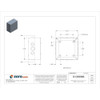 Captive Screws Electrical Enclosures, 8 in H, 4 in D, 8 in W, 1, Steel  SC080804G