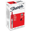 Sharpie Permanent Marker, Red, Fine Tip, Retractable, 12 PK 32702