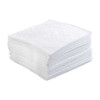 Brady Sorbent Pad, 41 gal, 30 in x 30 in, Oil, White, Polypropylene OP50