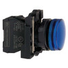 Schneider Electric Pilot Light, Blue, 22mm, LED XB5AVG6 Schneider Electric Pilot Light, Blue, 22mm, LED XB5AVG6