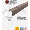 M-D Building Products 36 In. Spice Aluminum CINCH Fluted Stair Edging 43311 283775