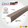 M-D Building Products 36 In. Spice Aluminum CINCH Fluted Stair Edging 43311 283775