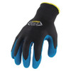 Coated Gloves, Nylon-Latex Palm, Acrylic Lining, Black-Blue, L ( 9 )  KC1LW-04-L