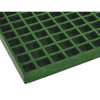 Fiberglass Molded Grating, 72 in Span, Grit-Top Surface, Corvex Resin, Green
