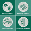 M-D Building Products 0.25 In. 36 In. Silver Door Sweep 05100 118718