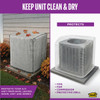 M-D Building Products Silver Air Conditioning Cover for Central Square Units 03772 125449