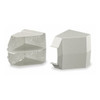 Hubbell Wiring Device-Kellems Ceiling Adapter, White, PVC, Wall-Trak PW2CACF