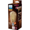 Philips Vintage 60W Equivalent Amber ST19 Medium LED Decorative Light Bulb 565622 533917