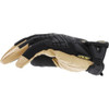 CG40-75 Mechanics Gloves, Genuine Leather Palm, Spandex Back, 10, Black-Brown  CG40-75-010
