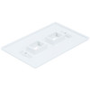 Monoprice WallPlate,Blank,2 Hole, White 6727