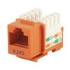 Monoprice Datacom Jack,Cat6,Punch Down,Orange 5382