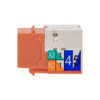 Monoprice Datacom Jack,Cat6,Punch Down,Orange 5382