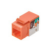 Monoprice Datacom Jack,Cat6,Punch Down,Orange 5382