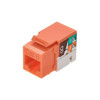 Monoprice Datacom Jack,Cat6,Punch Down,Orange 5382