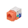Monoprice Datacom Jack,Cat6,Punch Down,Orange 5382